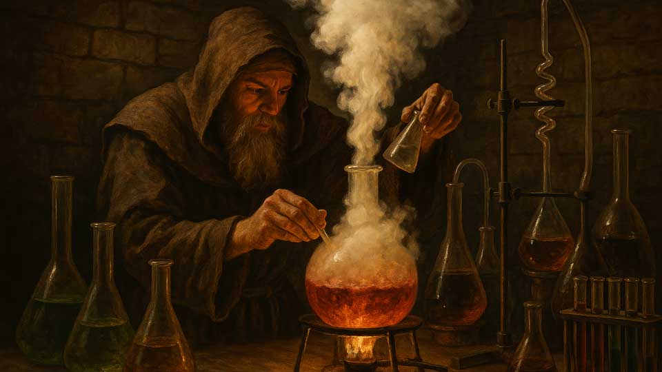 Alchemist im Keller