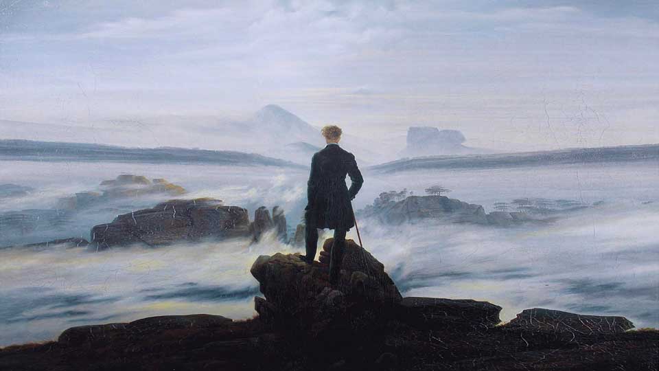 Caspar David Friedrich - Der Wanderer über dem Nebelmeer (1818)