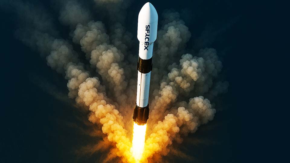 Falcon-9 beim Start